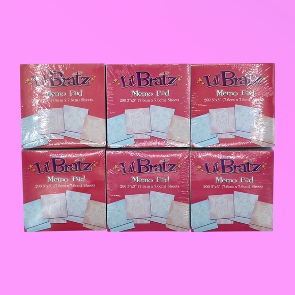 Vintage 2004 Lil Bratz Memo Pads Set of 6 - Picture 1 of 6
